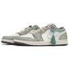 Jordan Air Jordan 1 Abrasion Resistant Abrasion Resistant Low Top Vintage Basketball Shoes Men's White Green 553558-044(Team24-S-BOX)
