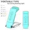 LED Book Light Reading Lamp 3 Color Temperatures Dimmable Eye-Friendly Flicker-Free Super Bright USB Rechargeable Clip-on Lamp