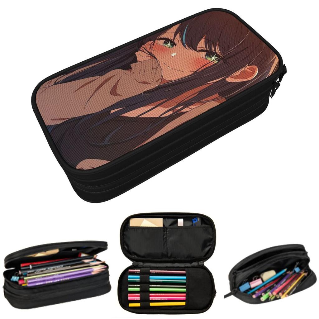 Oshi No Ko Anime Pencil Case for Boy Girl School Pen Box Pencil Bag Stationery Supplies Pen Holder Bag
