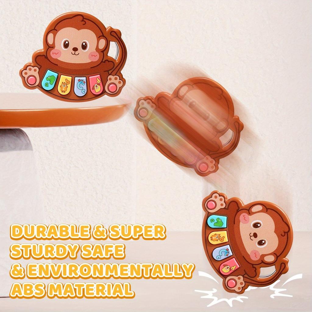 Baby Cartoon Animal Finger Piano Toy Electronic Musical Keyboard Early Educational Instrument Gift For Toddler Kids