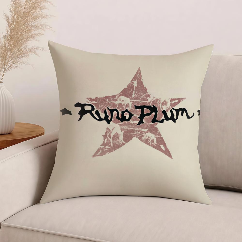 Singer R-Runo P-Plum Pillow Case Office Cushions Suitable For Sofa Car Bedroom Decorative Cushion Cover 12x12Inch
