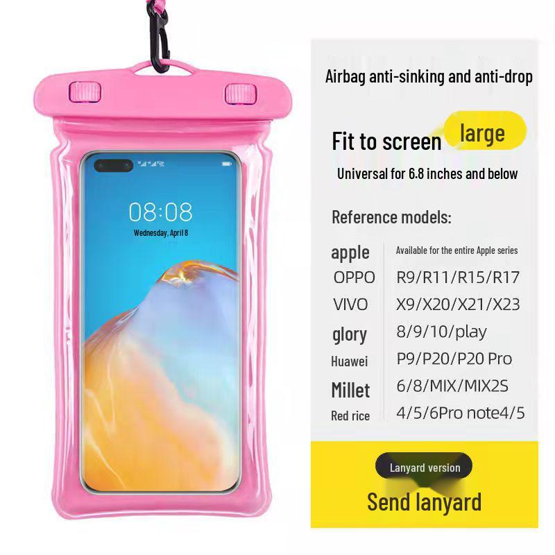 Waterproof Diving Phone Pouch - Protective Case for Swimming, Hot Springs, Water Parks, and More
