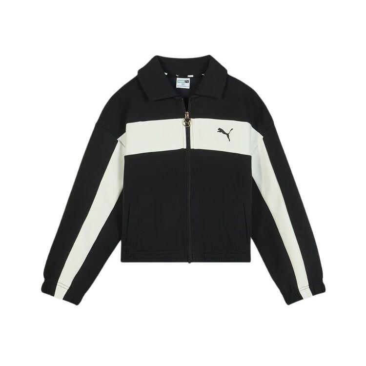 Puma T7 Color Block Retro Loose Classic Sports Casual Long Sleeve Kids jackets 950548-02 130