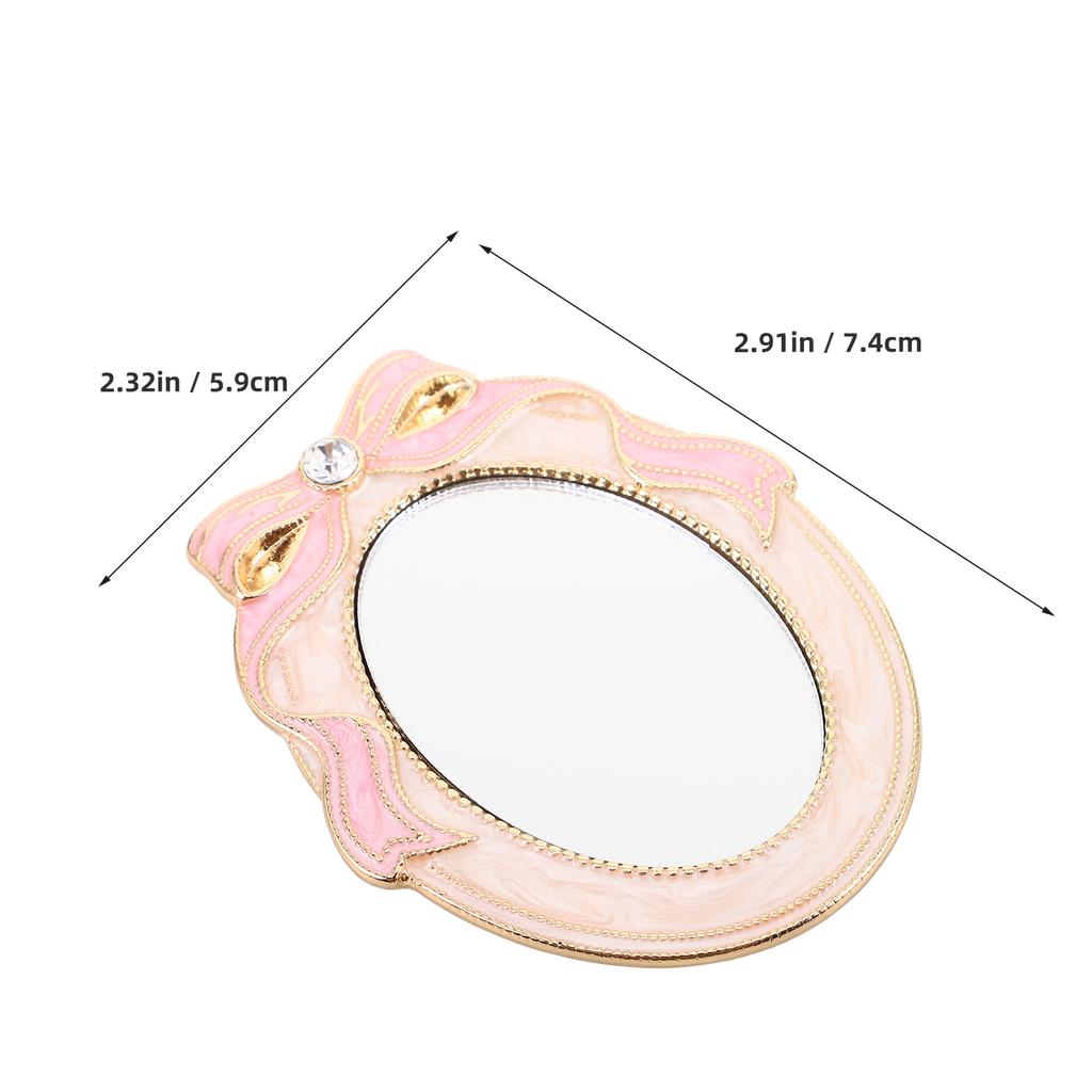 Pocket Makeup Mirror Lightweight Mini Vanity Mirror Portable Makeup Mirror Elegant For Makeup Touchups Travel Portable Use