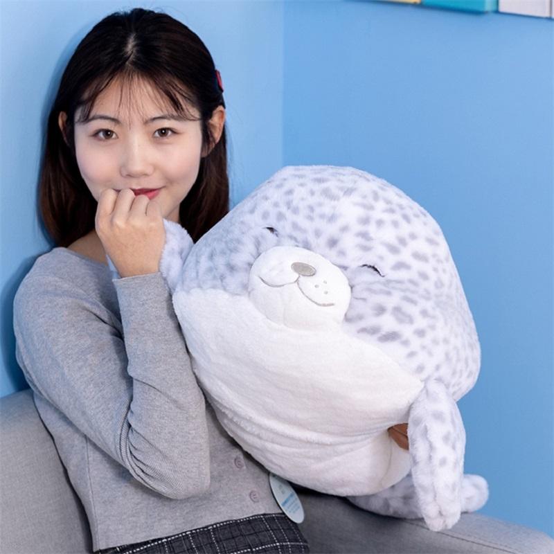 Marine Animal Plush Toy Seal Toy Shark Plush Dolphin Soft Toy Spotted Shark Children's Toy Large Sofa Plush Pillows