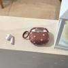 Niche semi-transparent pink brown polka dots are suitable for airpodspro 1st generation 2nd generation 3rd generation 4th generation bluetooth headset