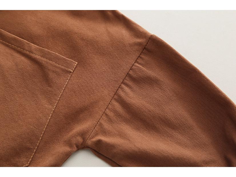 Boys' Autumn Corduroy Pants & Shirt Set - Solid Color, Long Sleeve, Casual Two-Piece