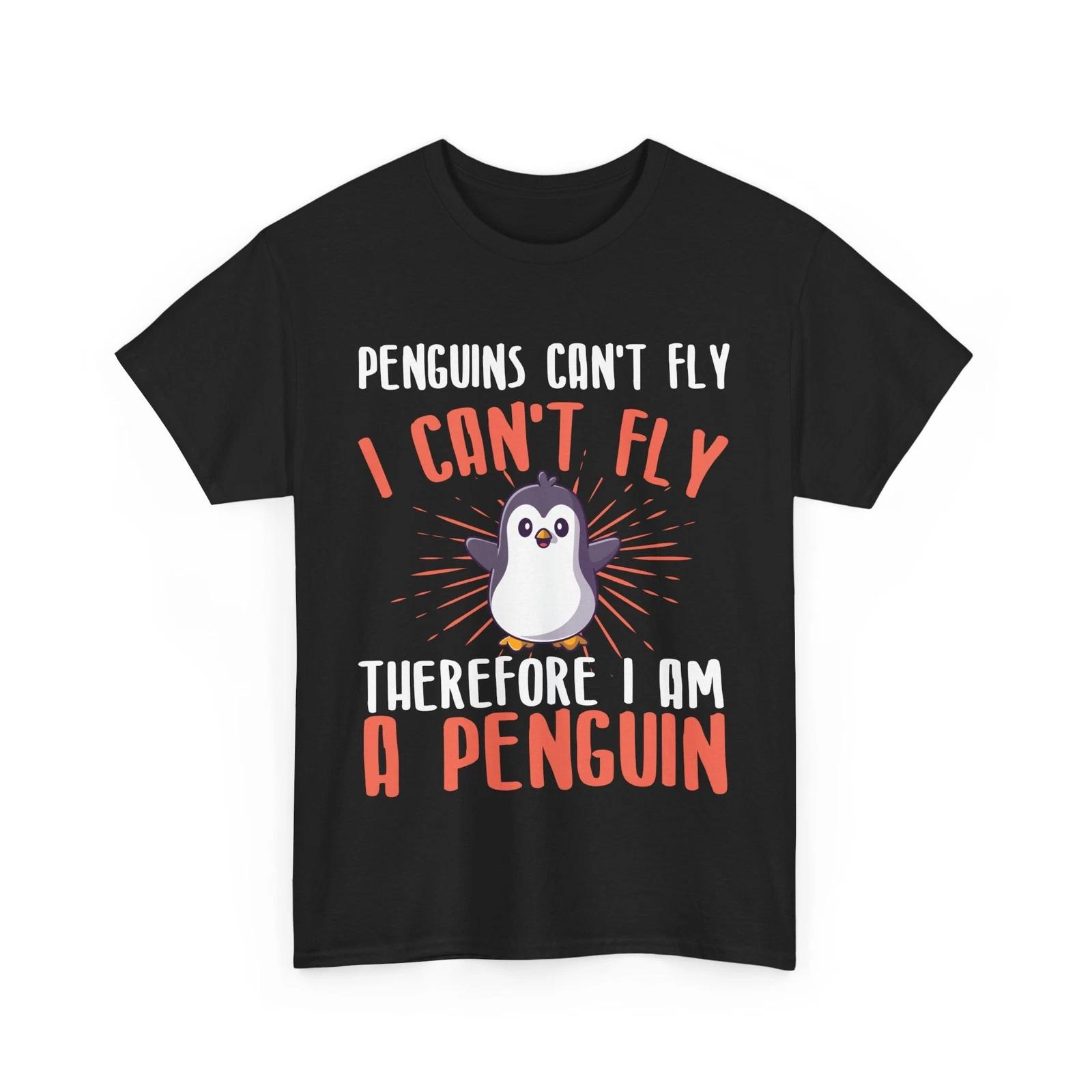Penguin Shirt, Penguins Can t Fly Animals Winter Season Lovers Women Men Shirt S