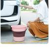 One 5L Folding Bucket for Camping, Fishing, and Travel Portable and Easy To Store Suitable for Car Washing and Cleaning Supplies