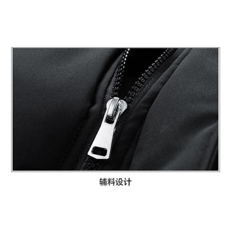 Unisex White Puffer Vest Stand Collar Loose Warm Winter Gilet Thickened Top