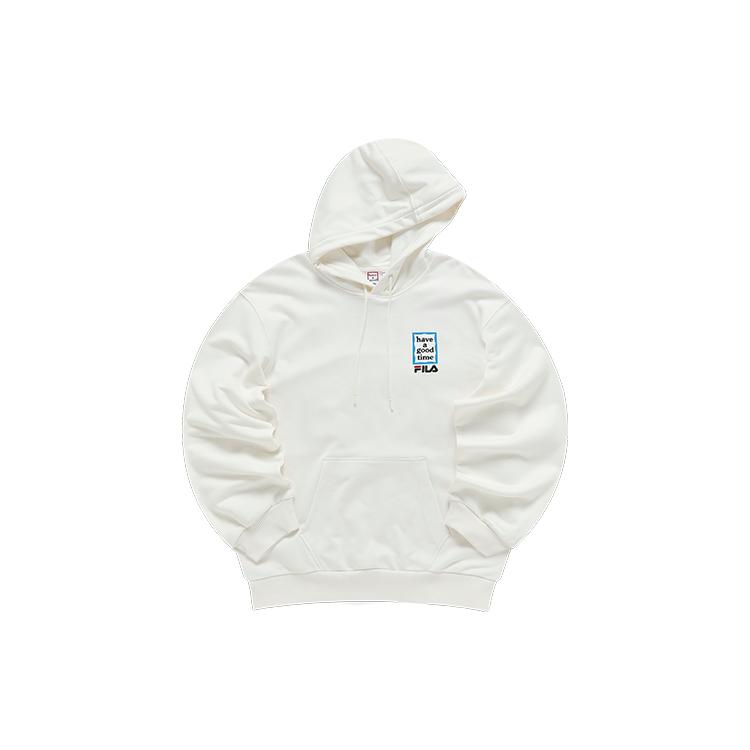 New FILA Have A Good Time Collection Sweatshirts Unisex Starlight White F11U149207F-WT