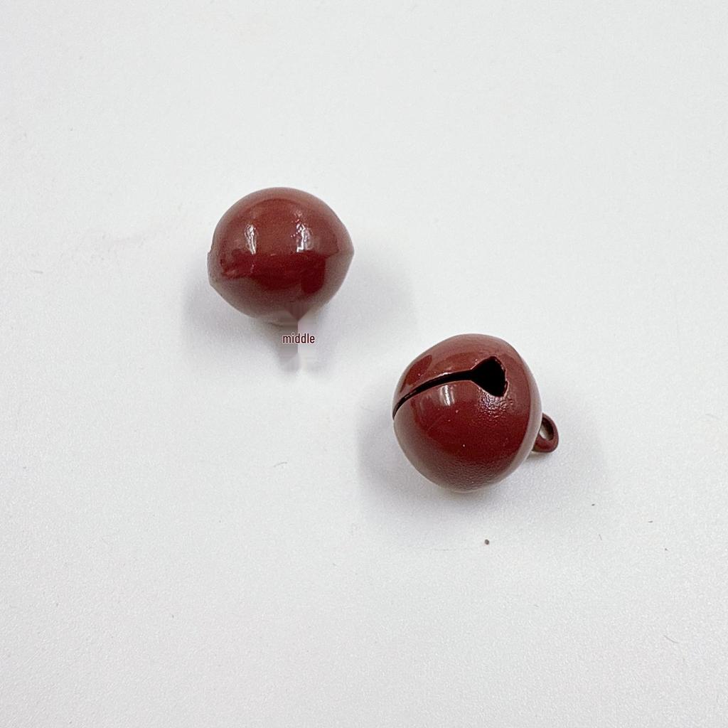 14mm Candy Color Painted Metal Bell Keychain Pendant - DIY Jewelry Accessory