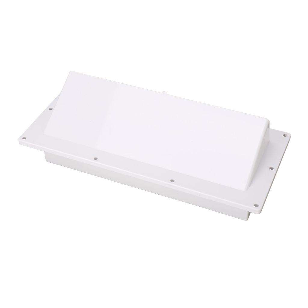 Exhaust Ventilation Cover ABS Automatic Wind Proof Damper Lockable Range Vent Cover for RV Home Camper White