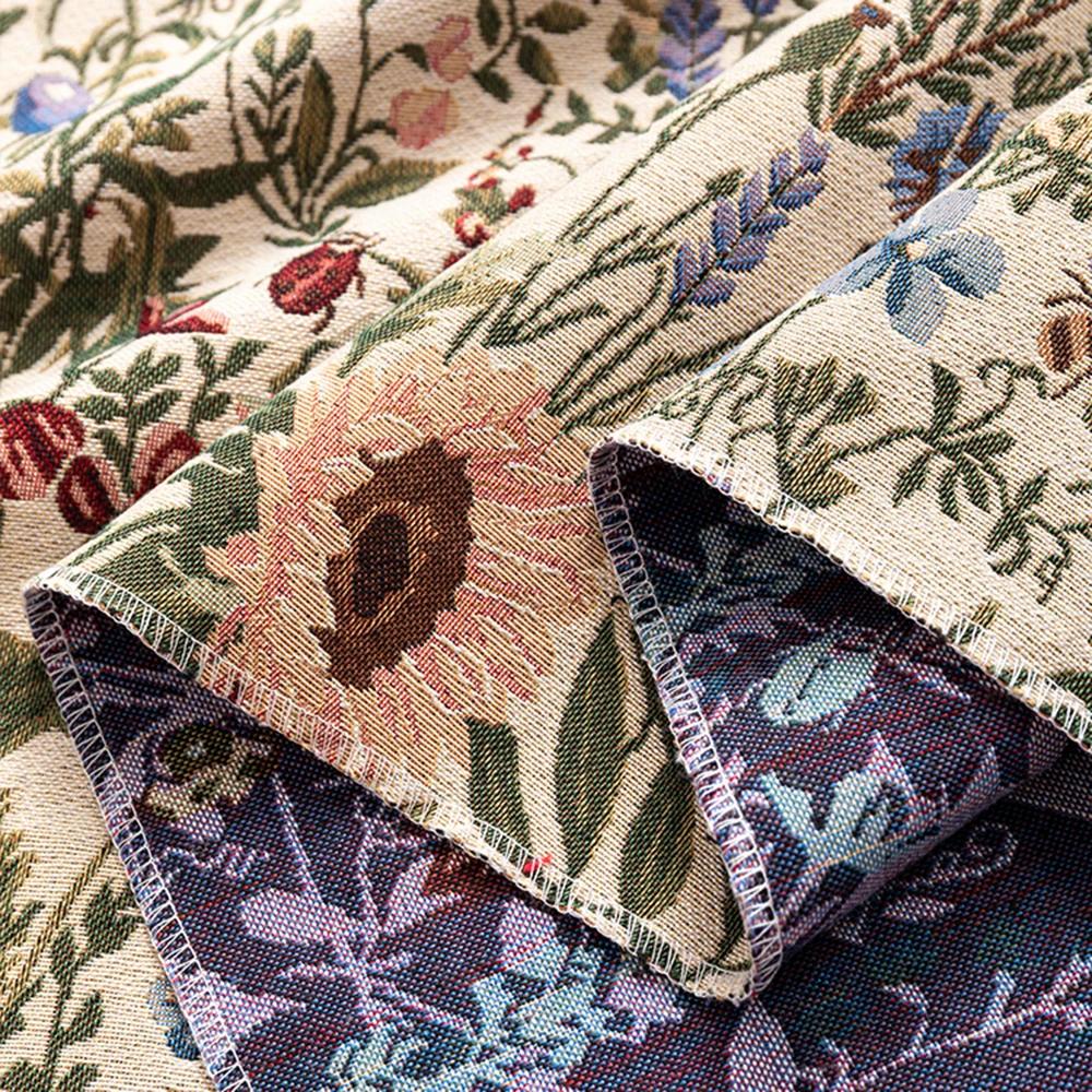 118X111Cm Jacquard Sofa Fabric Cloth Floral Polyester Wear Resistance Cotton DIY Cloth Make Your Own Tablecloths Pillowcase