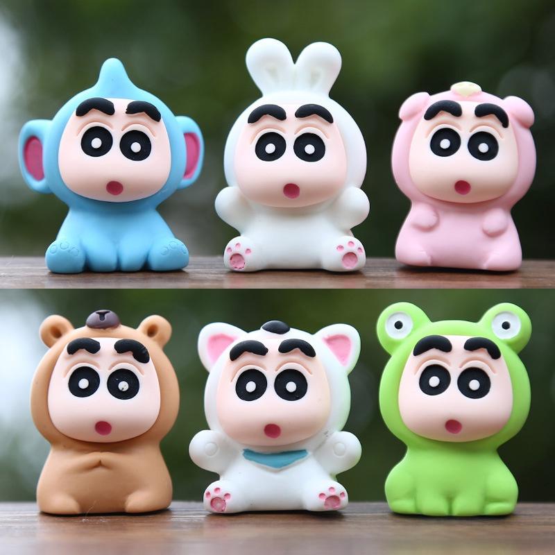 Cartoon Shinchan Capybara Animal Model Kids Toy For Visual Development Play And