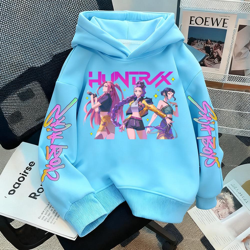 Casual Fashion Hoodie KPOP Printed Warm Winter Hoodie Hoodie Children's Hip Hop Style Sportswear High Quality Girl's Hoodie