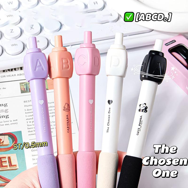 1Set Funny Rotation Answer Gel Pen Novelty Decompression Rotating Gel Pen Creative Stationery Ballpoint Student Stationery Gifts