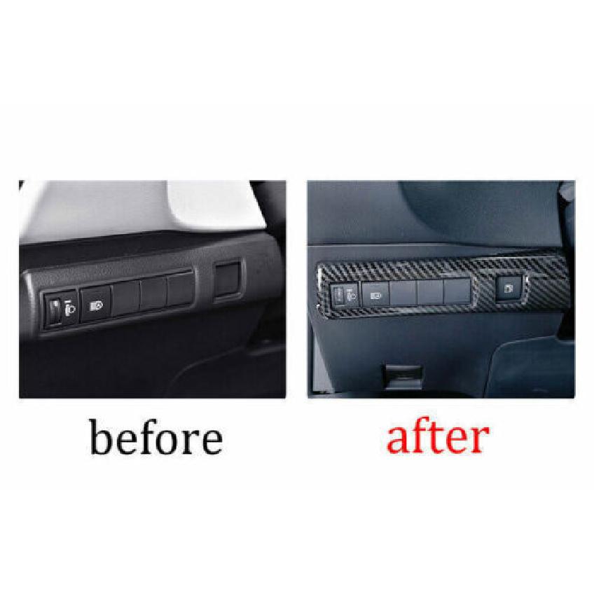 For Toyota Corolla Trim - Headlight Switch Control Frame Carbon Fiber