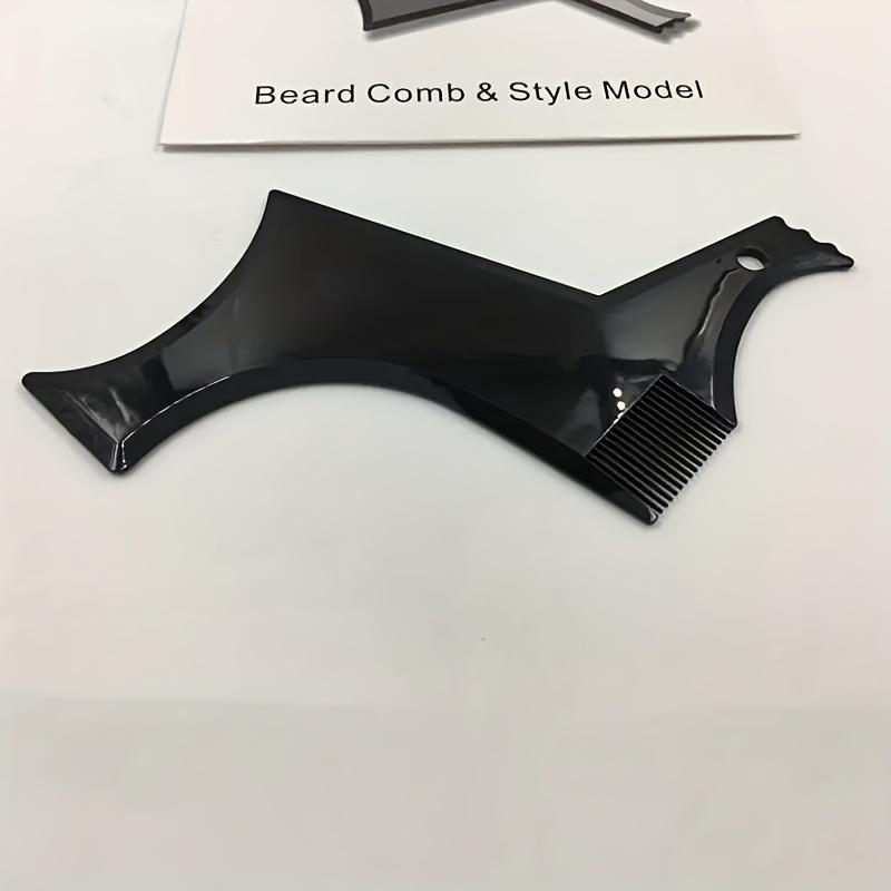 Men's Trimming and Styling Tool with Built-in Comb, Trimming and Trimming, Beard Styling Template, Available with Beard Shaver and Electric Trimmer