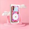 Pink phone sticker Madam pink  Glass  PhoneCase for Samsung Galaxy S26 S25 S24 S23 S22 S21 FE Ultra Plus Dropresistant Female