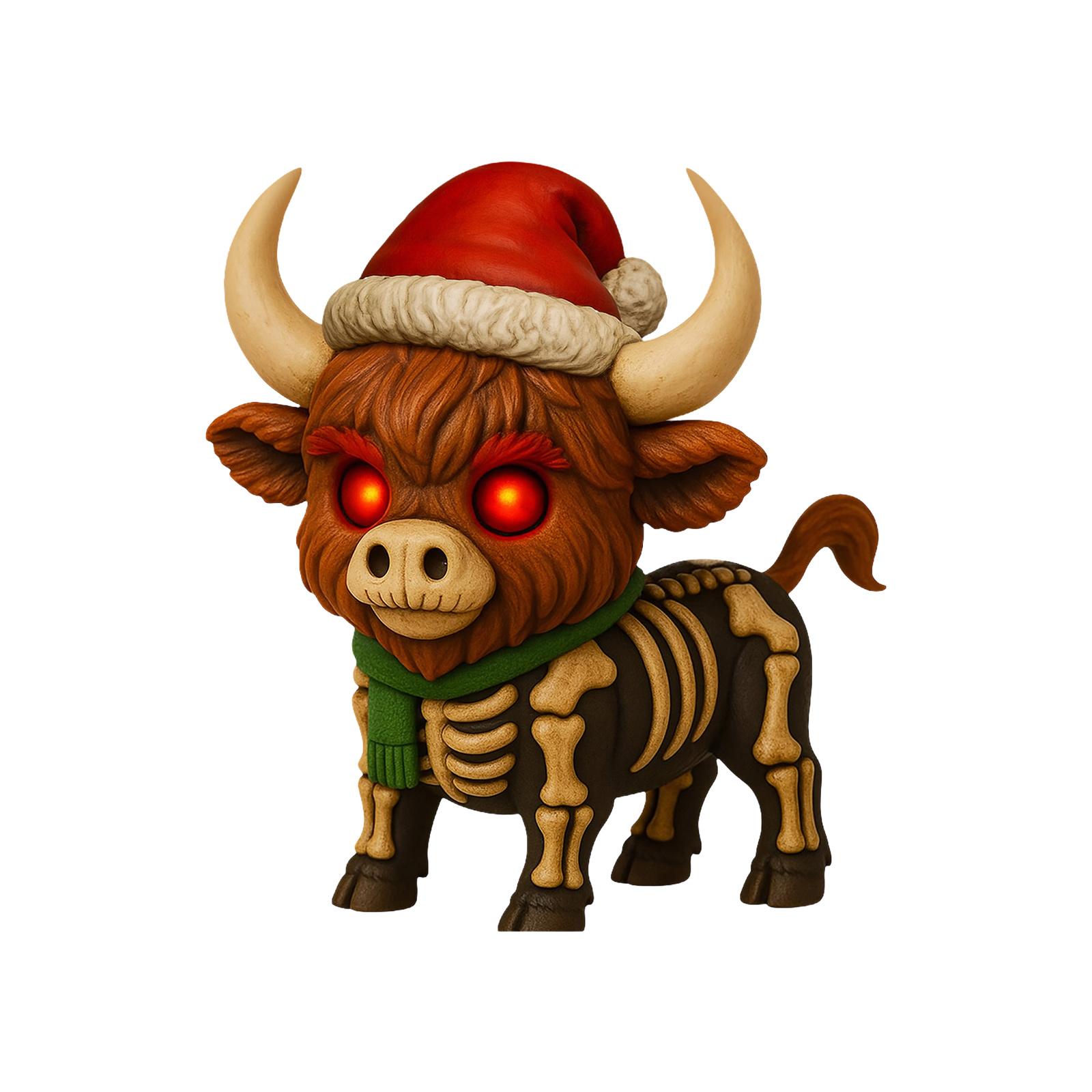 

Рождественская смоляная корова, милая форма, добавляет праздничную атмосферу One Size чёрный