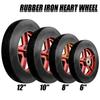 6, 8,10, 12 Inches Push Cart Rubber Wheel Heavy Duty Wheel Replacement Of Trolley Cart Handtruck/Pushcart