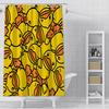 Little yellow duck cute animal Shower Curtain Waterproof Polyester Fabric Paint Bath Curtain Home Bathroom Decor Curtain Hook