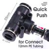 3/8" 9/12mm Misting Cooling System 360° Bend 0.6mm Nozzles Atomizer Sprayers PE Tubing 80 Mesh Filter Garden Irrigation Watering