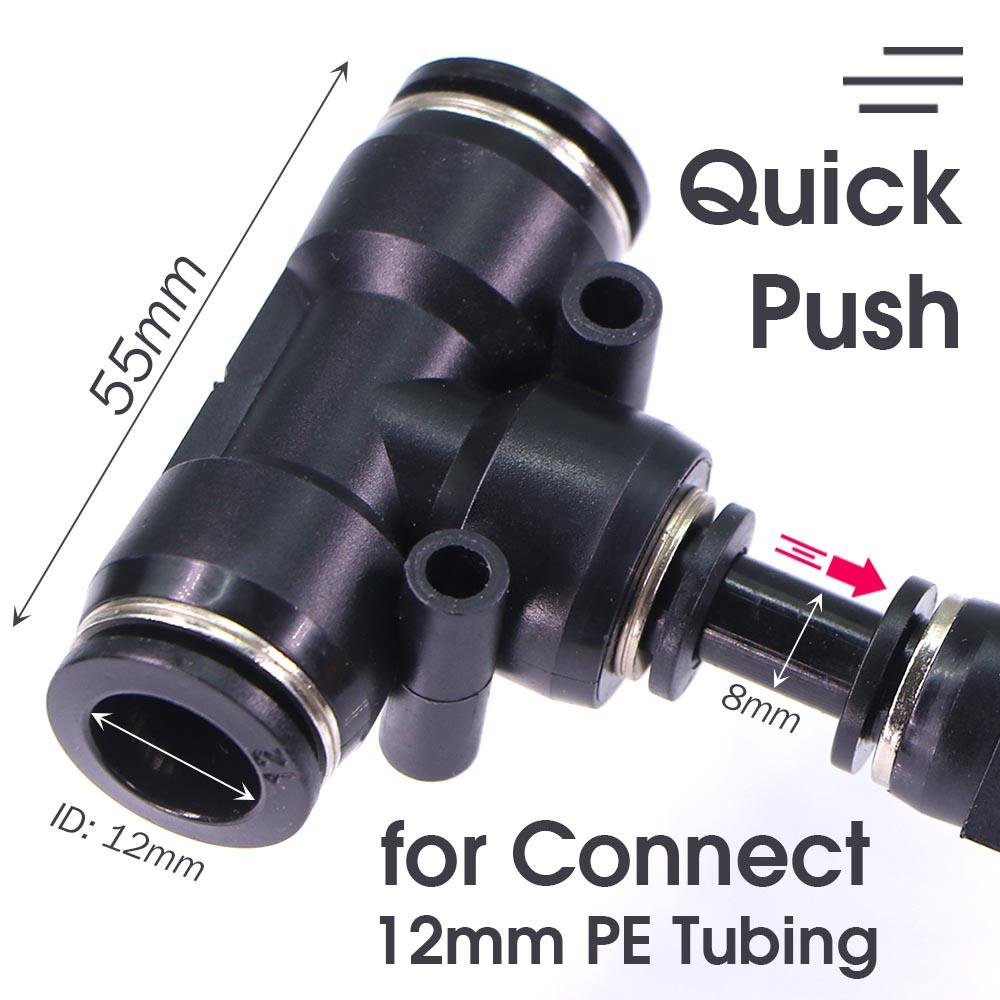 3/8" 9/12mm Misting Cooling System 360° Bend 0.6mm Nozzles Atomizer Sprayers PE Tubing 80 Mesh Filter Garden Irrigation Watering