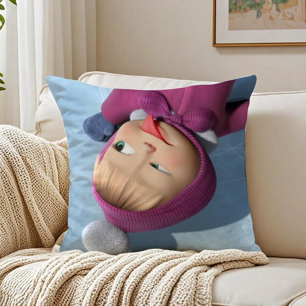 

Cute Russian Cartoon MMasha And The BBears Cushion Cover Pillowcase Antidustmite living Room Sofa Decor Cushion Room 30X30cm