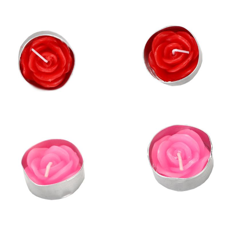 Wedding No Shape Candles Birthday Valentine's Day Confession Romantic Tea Wax 12 Pieces of Box