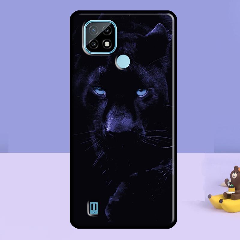 Animal Panther Case For Realme C75 C67 C61 C55 C53 C51 C35 C21Y C25S GT 7 Pro 6 6T 10 11 12 13 14 Pro Plus