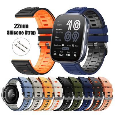 22mm Gummiarmband für Huami Amazfit BALANCE 2/GTR 4 3Pro 2e Uhrenarmband für Amazfit Stratos 3 2 2s/Bip 6 5 Sport-Armband