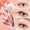 KISS BEAUTY Fine Mascara Naturally Does Not Bloom, Waterproof Fine Brush Head Mascara Curls and Thick