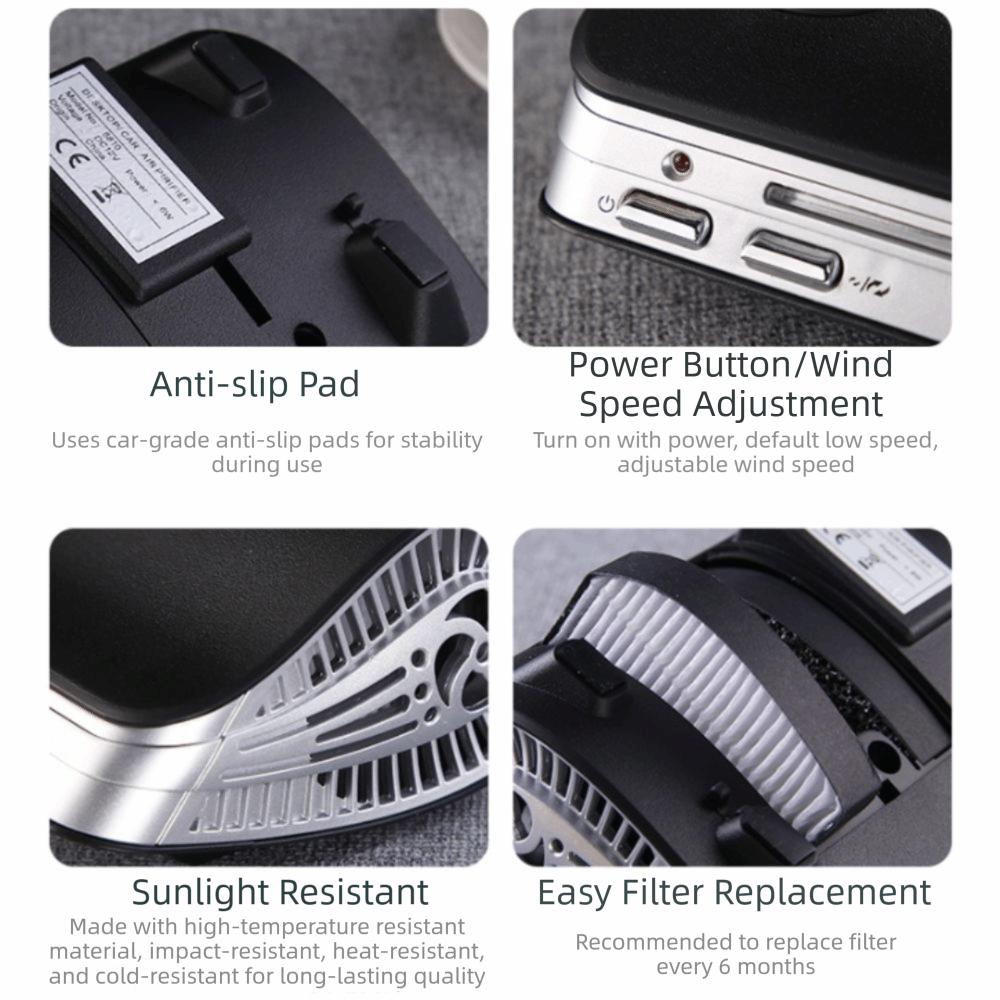Car Home Dual Use Car Air Purifier Air Purification Formaldehyde Cleaner Auto Accessories Travel