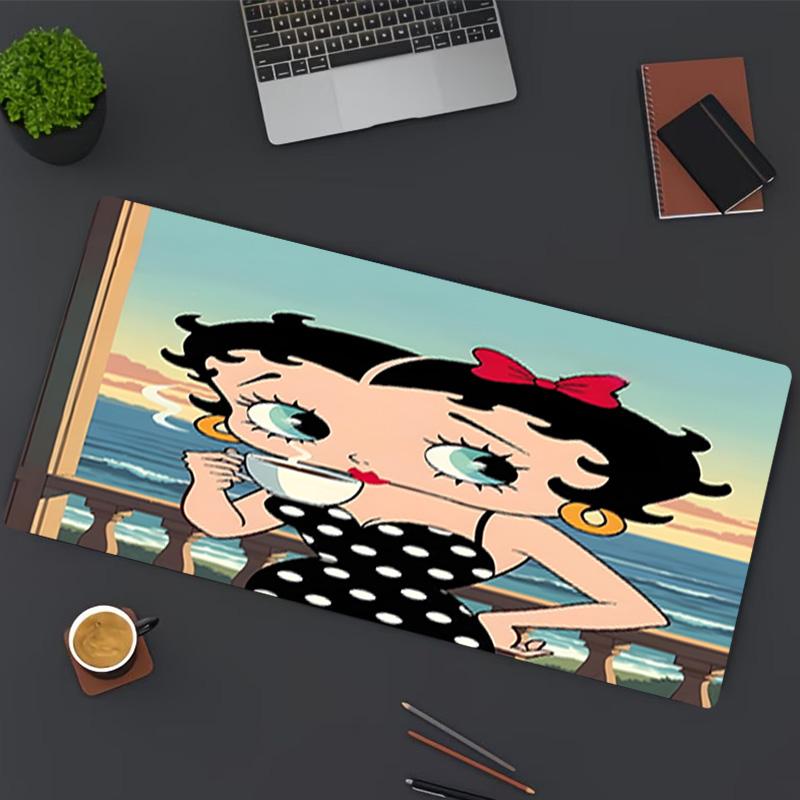 Betty Boop Print Mouse Pad, for Keyboard Pad Laptop PC Mat for Office Home Use, Desk Decor, Perfect Birthday Gift for Gamers
