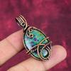 Ruby Fuchsite Pendant Copper Wire Wrapped Pendant Real Gemstone Handmade Jewelry