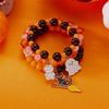 3pcs Gothic Style Halloween Hand Chain Set Haunted House Colorful Beaded Bracelet  Gifts