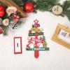 Festival Wood Christmas Decorations Christmas Tree Crafts Tabletop Centerpieces for Indoor Home Shops Decorations