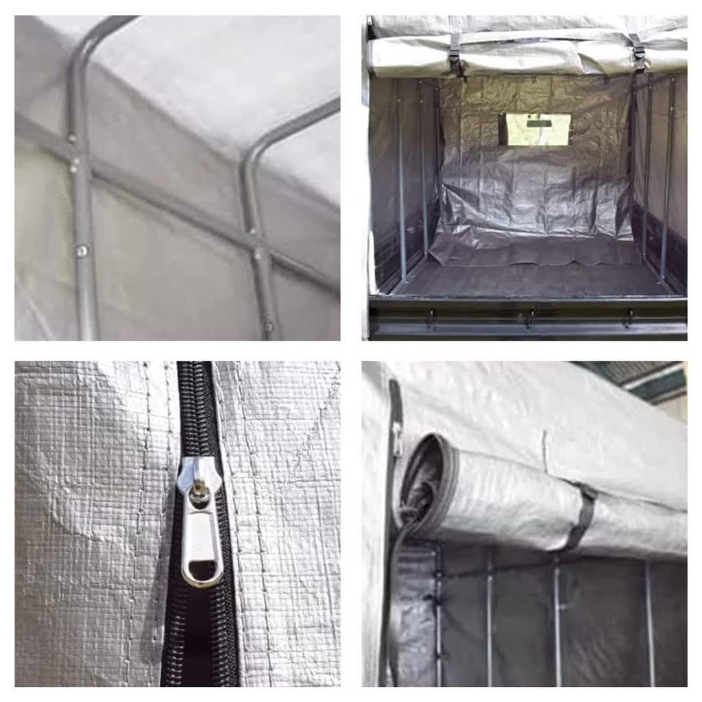 HeiGod Lett Lastebil Kalesje Kalesjeduk Universell Passform for Lett med Erstatningsduk UV Firkantet Konstruksjon Kalesje, Duk, 192x137x120cm, Kun,