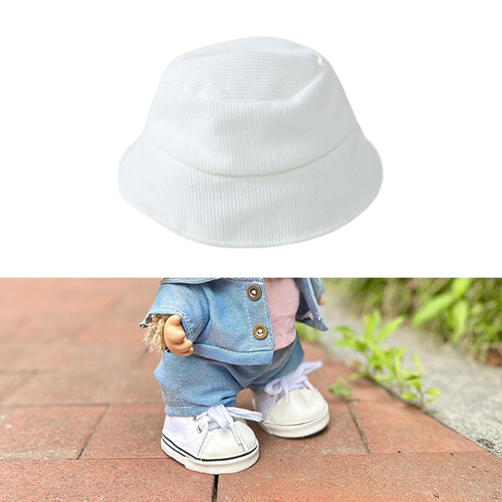 

Шляпа для куклы для кукол 17 см, Панама, Реквизит для фото, Премиум, Ролевая игра, Декоративная стильная, белый