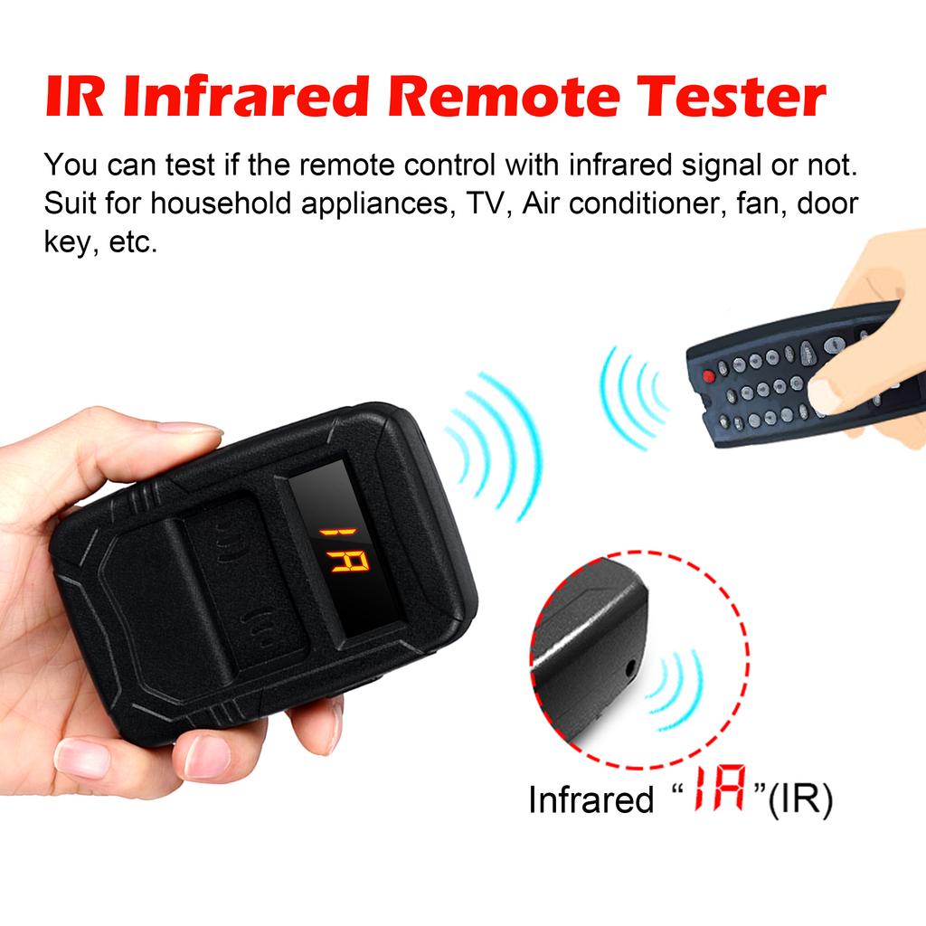10MHZ To 1000MHZ Car Key Frequency Tester for 315,433,868,902MHZ, Door RF TV Infrared IR Remote Control Detector Diagnostic Tool