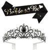 Hen Party Bride To Be Headband Crown Sash Accessory for Bride Hen Night Bachelorette Party Decorations Gift
