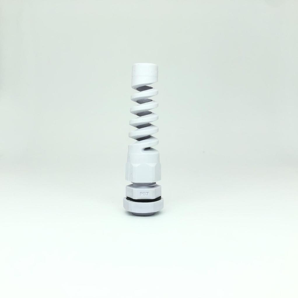 Nylon Waterproof M12/PG7 Cable Gland with Torsion-Resistant Anti-Bending Protection