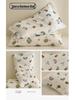 Class A Cartoon Crinkle Gauze Pillowcase Set - 100% Cotton for Kids, 2-Piece Set