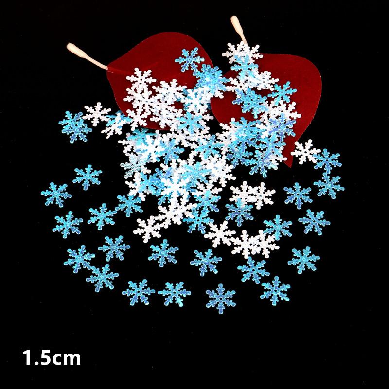 300 ks Zimní vánoční sněhové vločky, Konfety na párty pro svatbu, narozeniny, svátek, Ledová párty