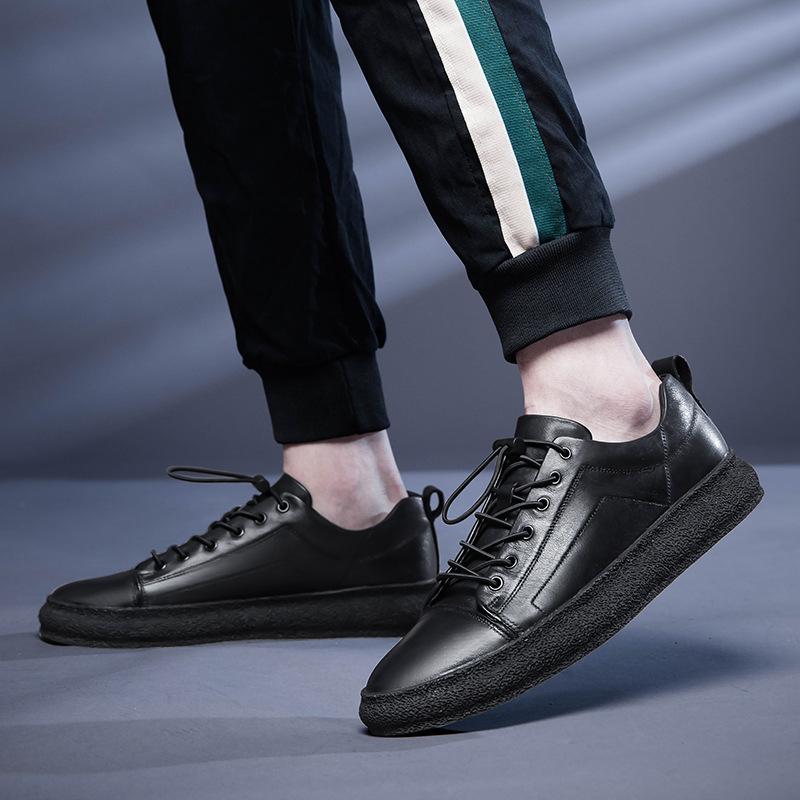 Men's Fashion Splicing Personalized Small White Board Shoes Breathable Large Size Versatile Casual Shoes Soft Sole Casual Shoes
