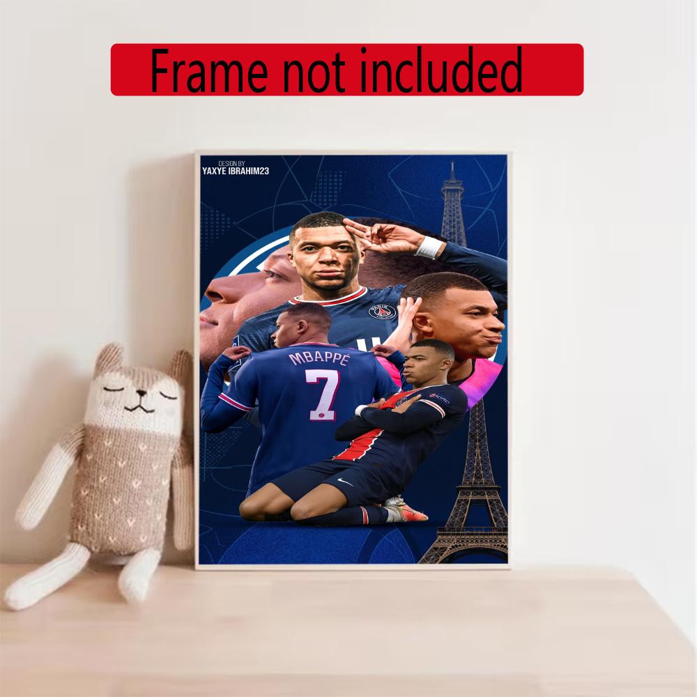 Mbappe 5D Diy Diamond Painting Round Diamond Diy Frameless Holiday Artwork Suitable For Home Office Wall Decoration