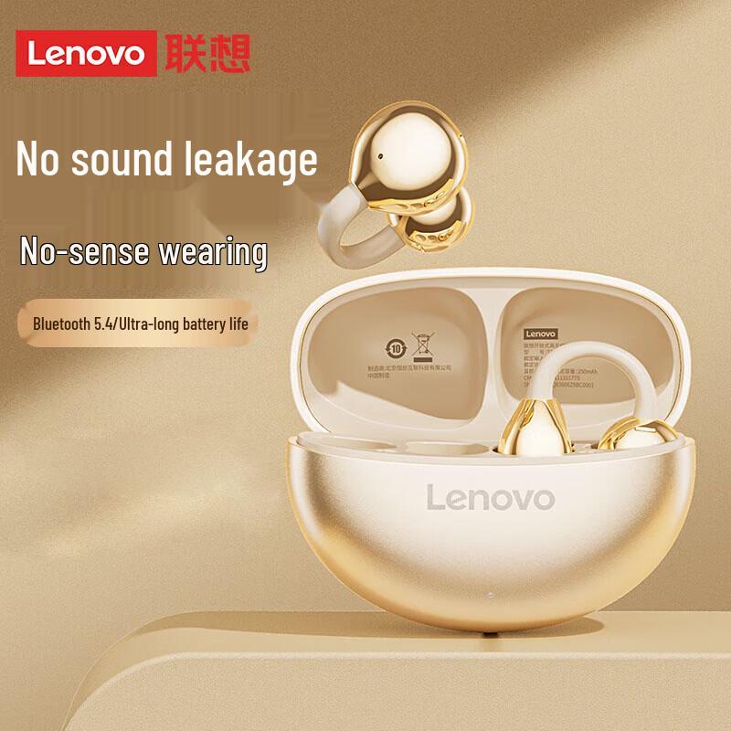 Lenovo TA410 Open-Ear Clip Bone Conduction Bluetooth Headphones