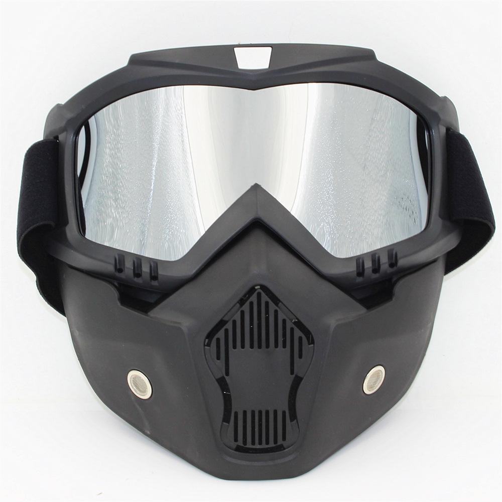 Harley Motorcycle Goggles and Face Mask - Sandproof, Windproof, Protective Off-Road Anti-Splash Helmet Visor